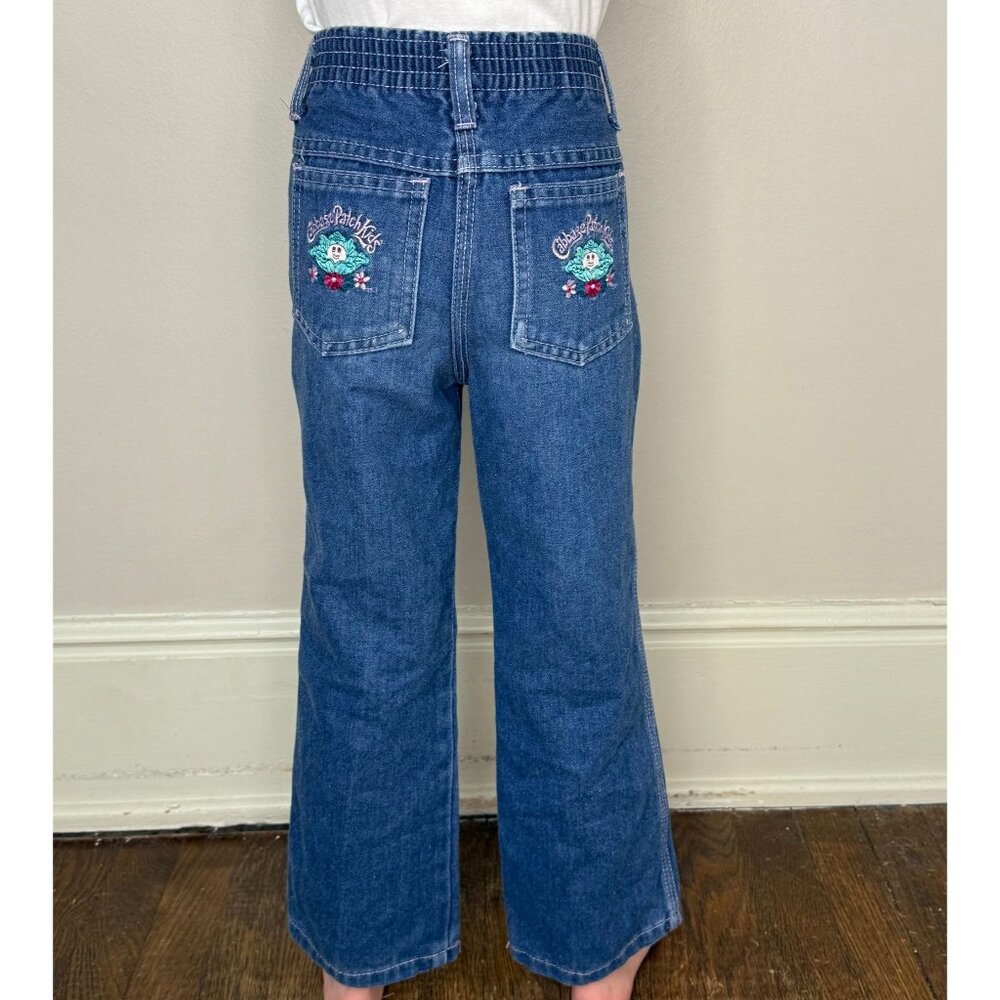 Vintage 1980s Cabbage Patch Kids Blue Jeans, Embroidered Pockets